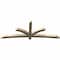 Ekena Millwork Davenport Rough Sawn Timber Gable Bracket, Douglas Fir, 96"W x 36"H x 4"D x 4"F, 9/12 Pitch GBW096X36X0404DAV00RDF - alternate 2